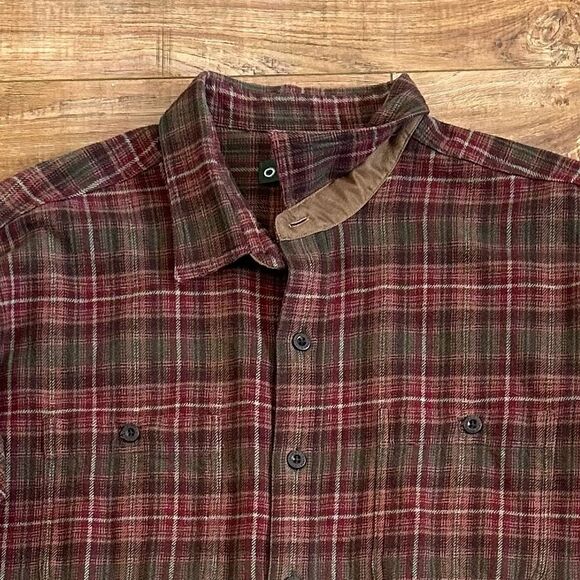 Orvis Perfect Flannel Button Down Shirt Plaid Mens Size XXL Style 1L21 Red Green - Picture 2 of 13
